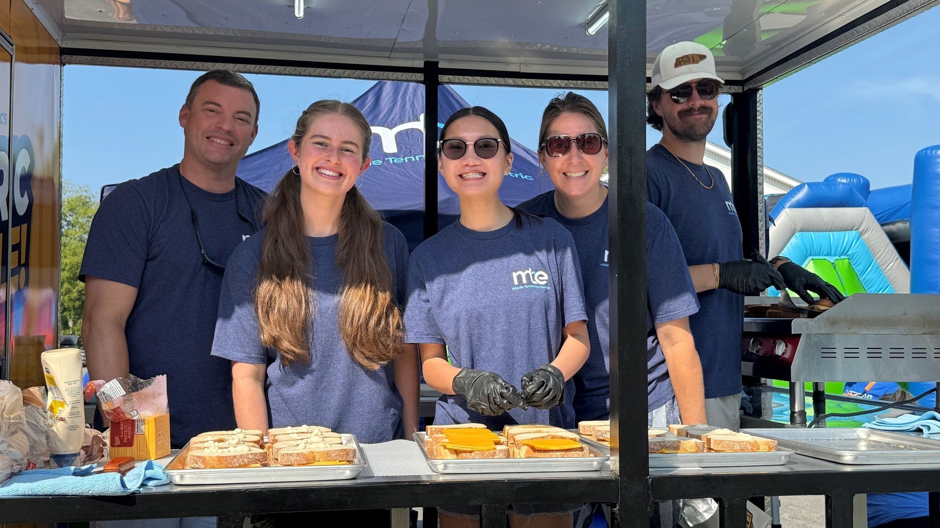 community relations team in the Electric Griddle