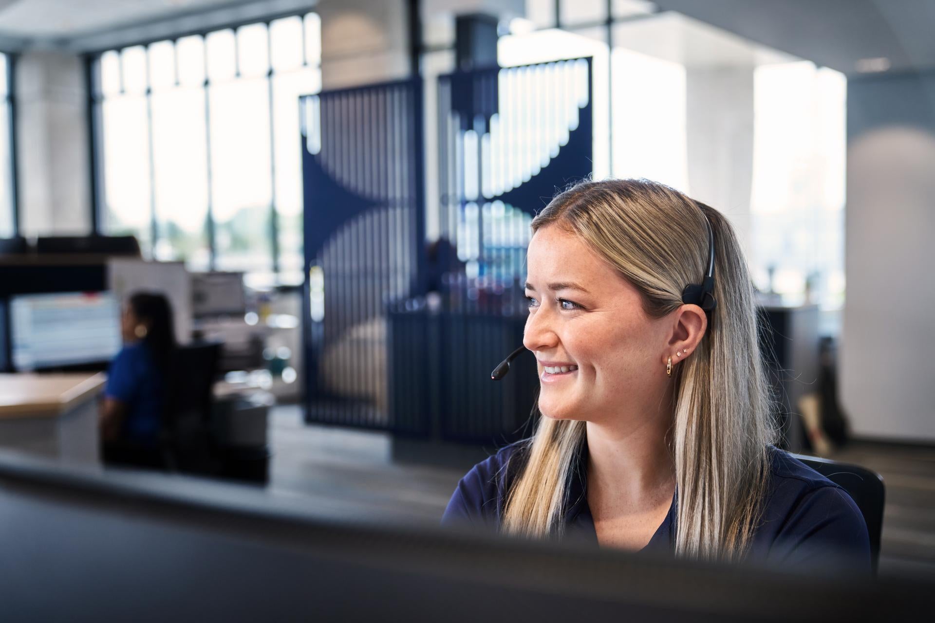 member support person on phone