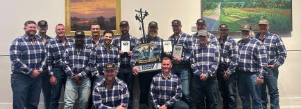 Members of MTE's Lineman Rodeo Team at the International Lineman's Rodeo