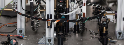 closeup of quantum computing hardware